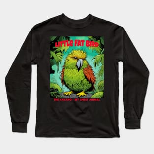 Kakapo . little fat bird Long Sleeve T-Shirt